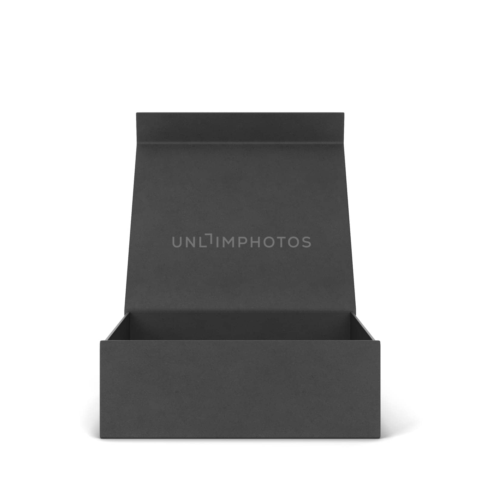 Blank box package. 3d illustration isolated on white background