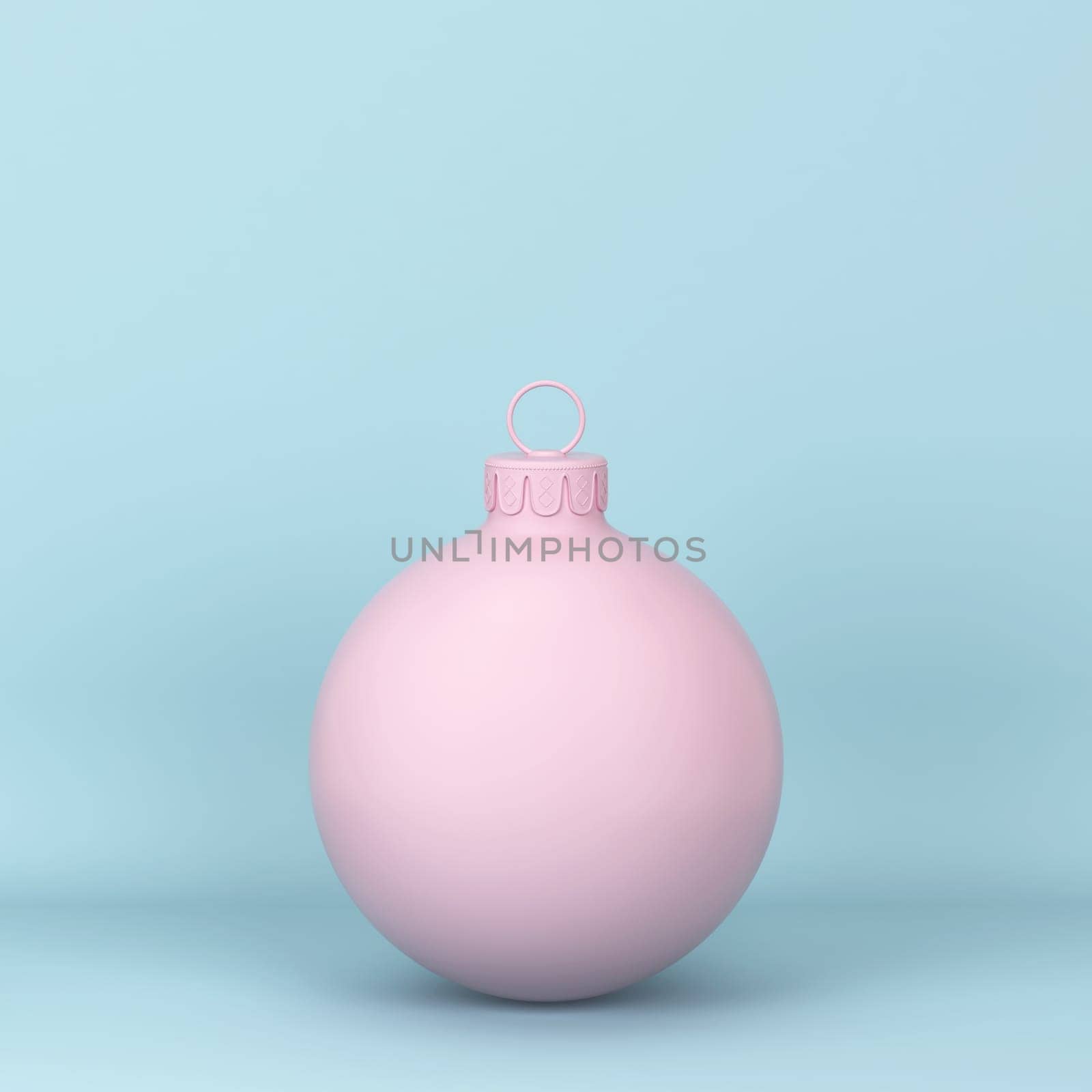Shiny christmas ball toy. 3d illustration