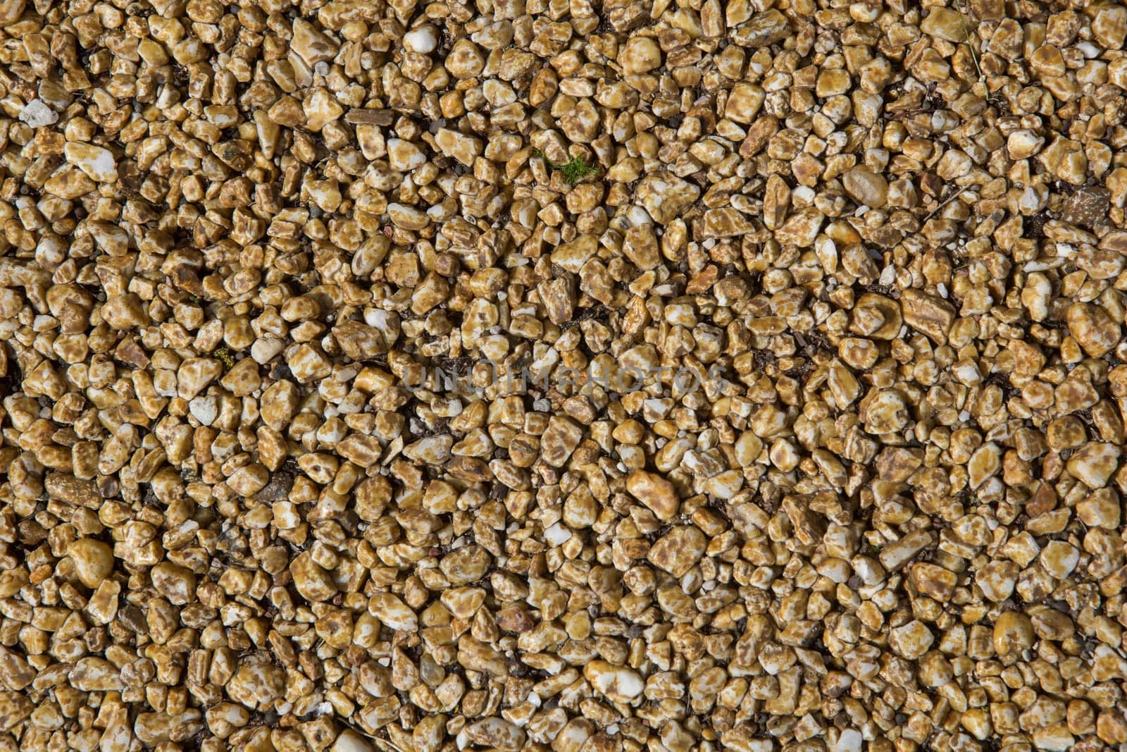 background from small crushed stones laid on ground