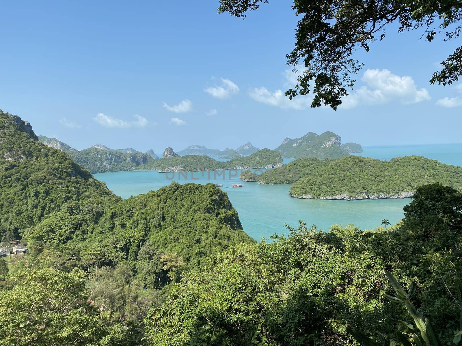 Beautiful view on Ang Thong National Marine Park in Thailand during sunny summer day