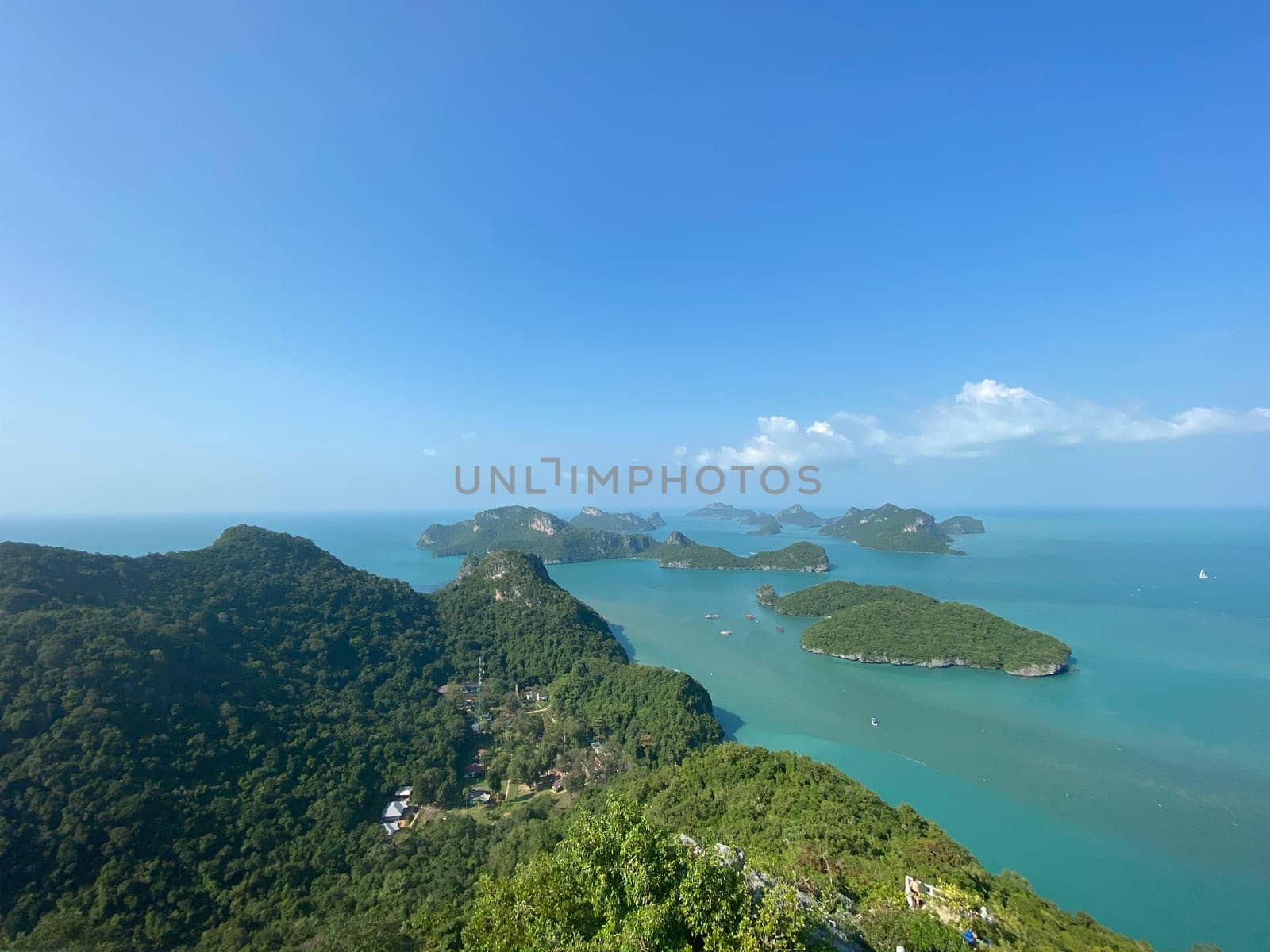 Beautiful view on Ang Thong National Marine Park in Thailand during sunny summer day