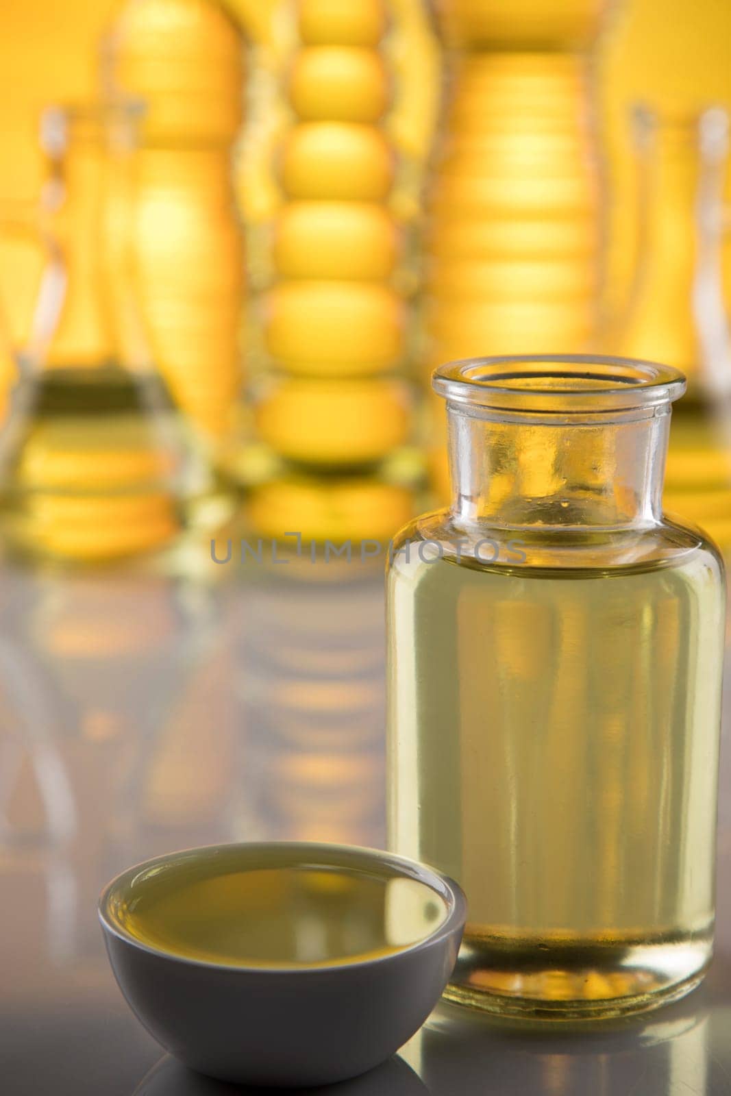 Healthy oil from rapeseed oil. Cooking oils in bottle
