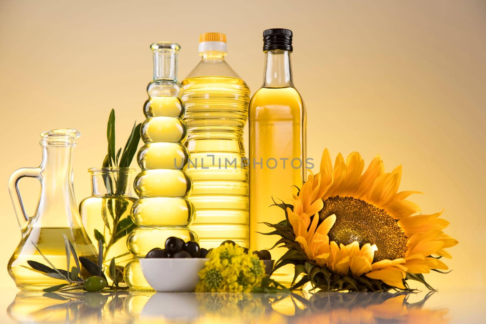 Cooking and food oil products, Extra virgin olive, sunflower seed, rapeseed oil