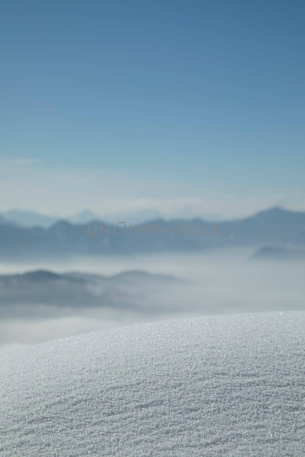 Landscape background, Mountains and winter space for your text