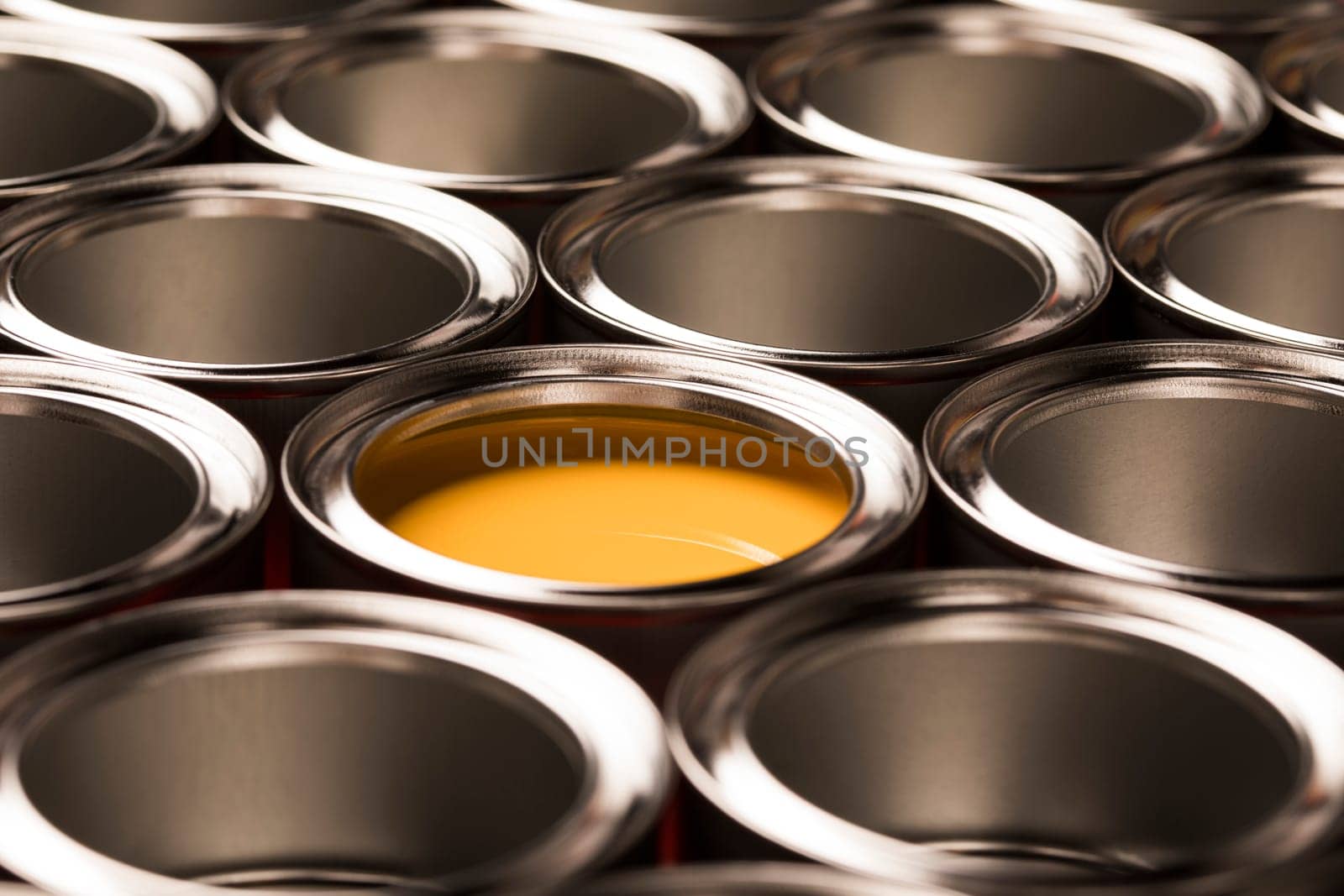 Tin metal cans, Painting background
