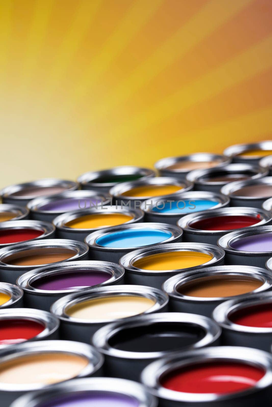 Tin metal cans, Painting background