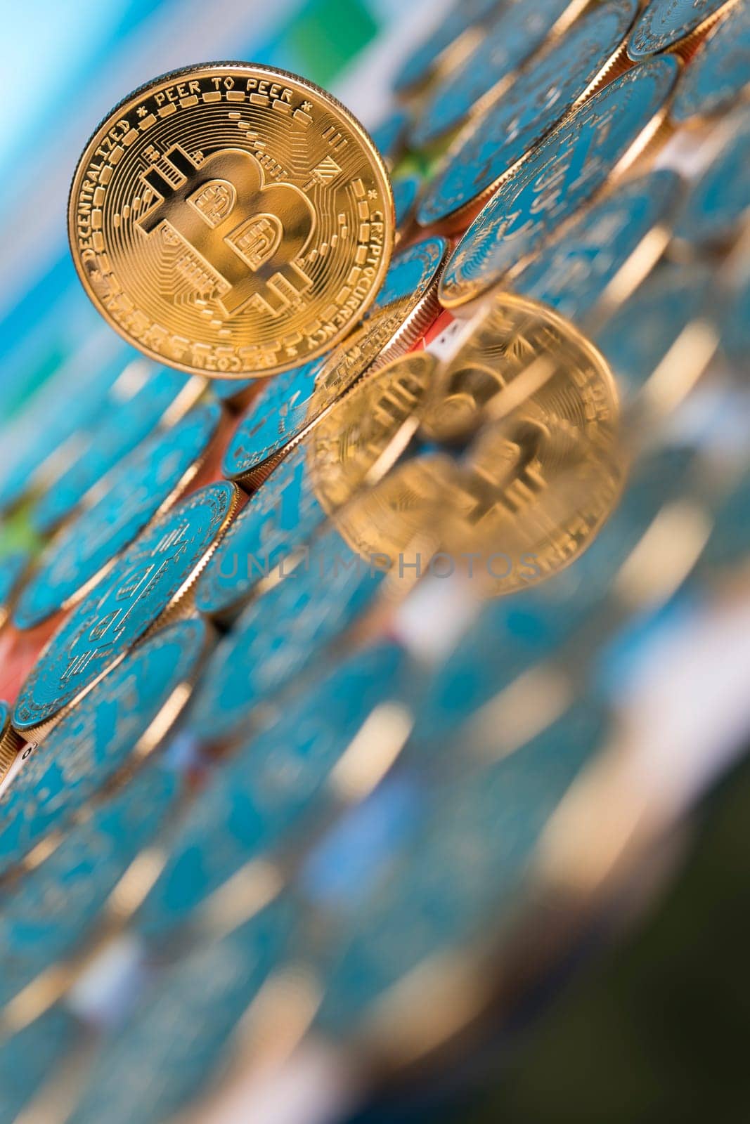 Bitcoin is a cryptocurrency and worldwide payment, technology concept