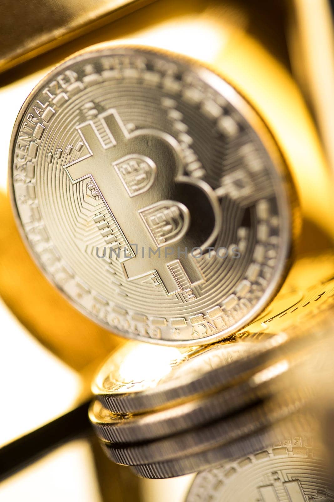 Bitcoin is a cryptocurrency and worldwide payment, technology concept