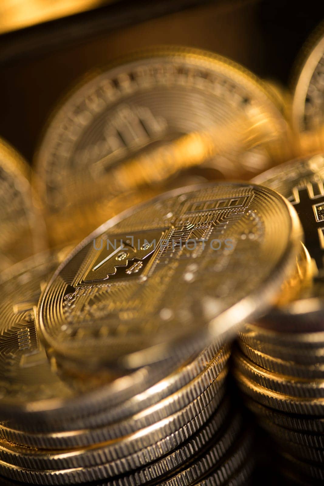 Bitcoin is a cryptocurrency and worldwide payment, technology concept