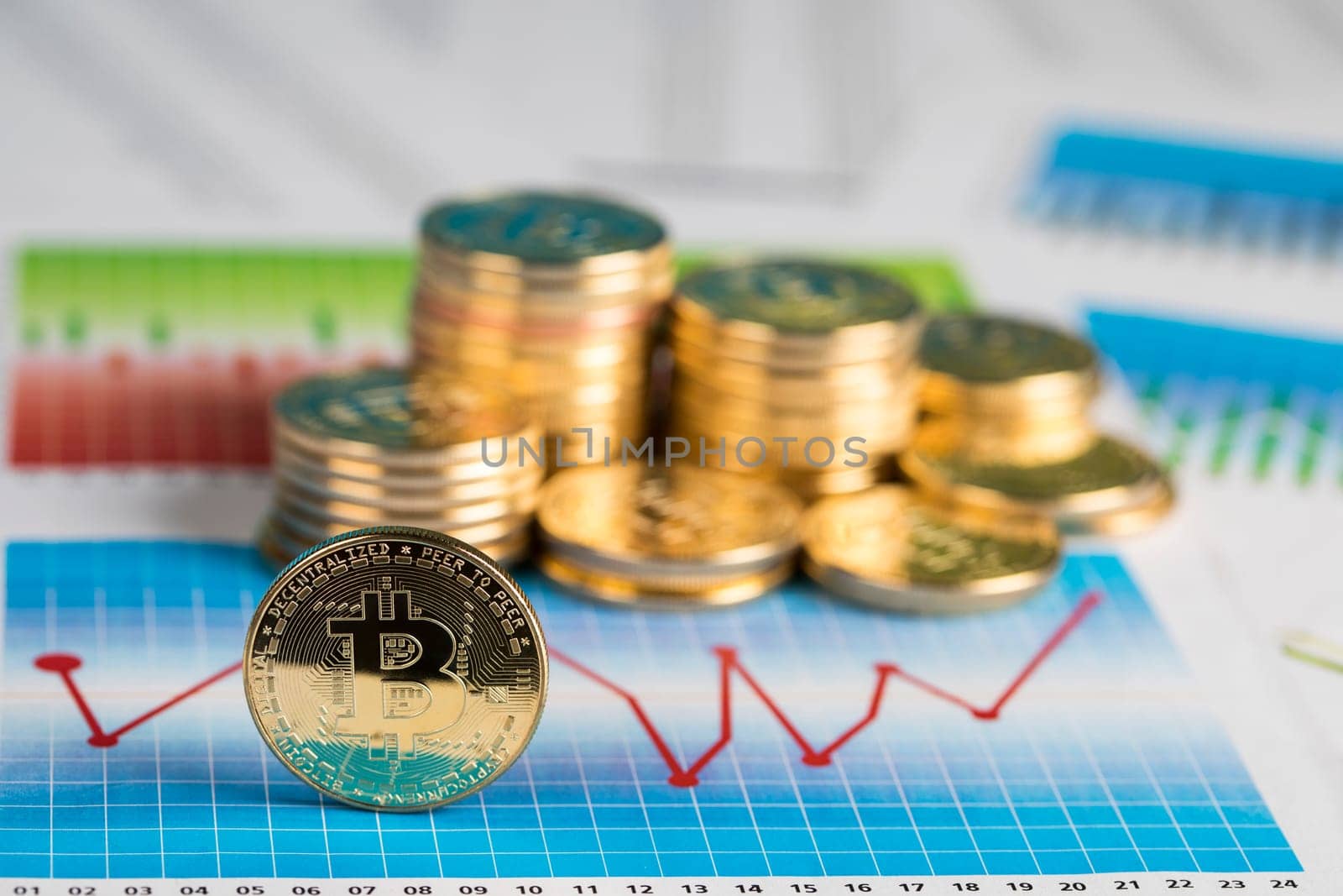 Bitcoin Trading Concept, virtual money