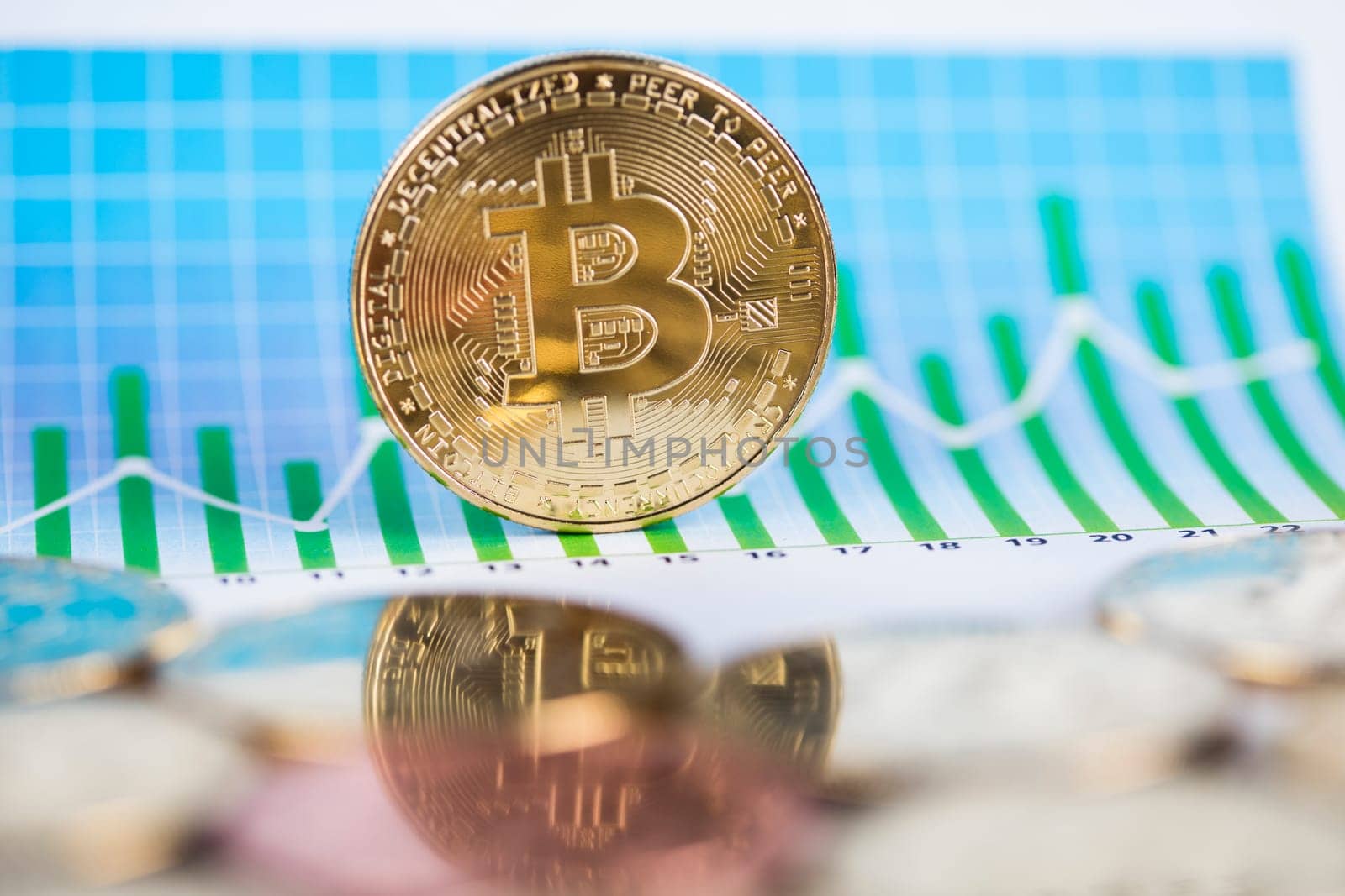 Bitcoin is a cryptocurrency and worldwide payment, technology concept