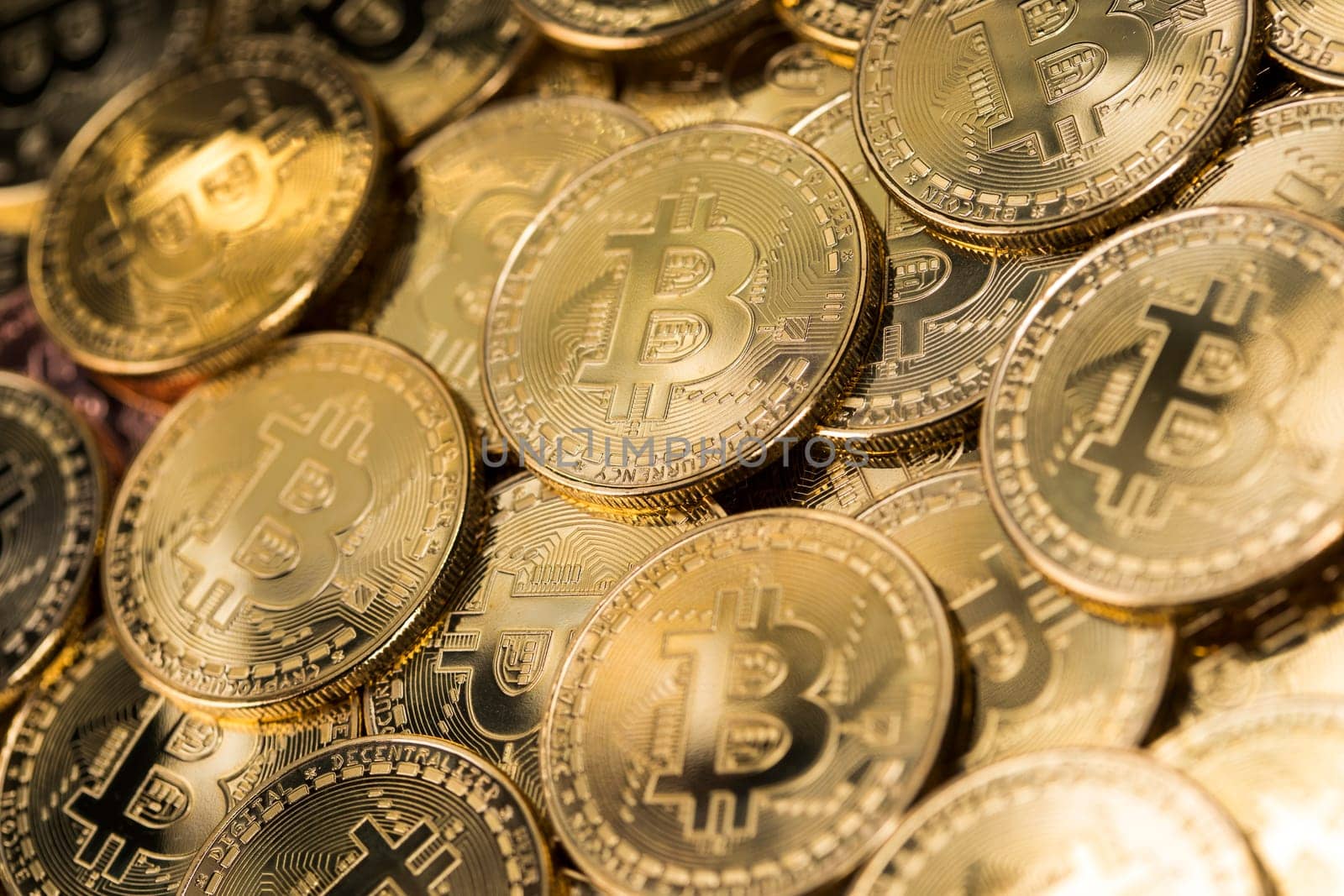 Bitcoin is a cryptocurrency and worldwide payment, technology concept
