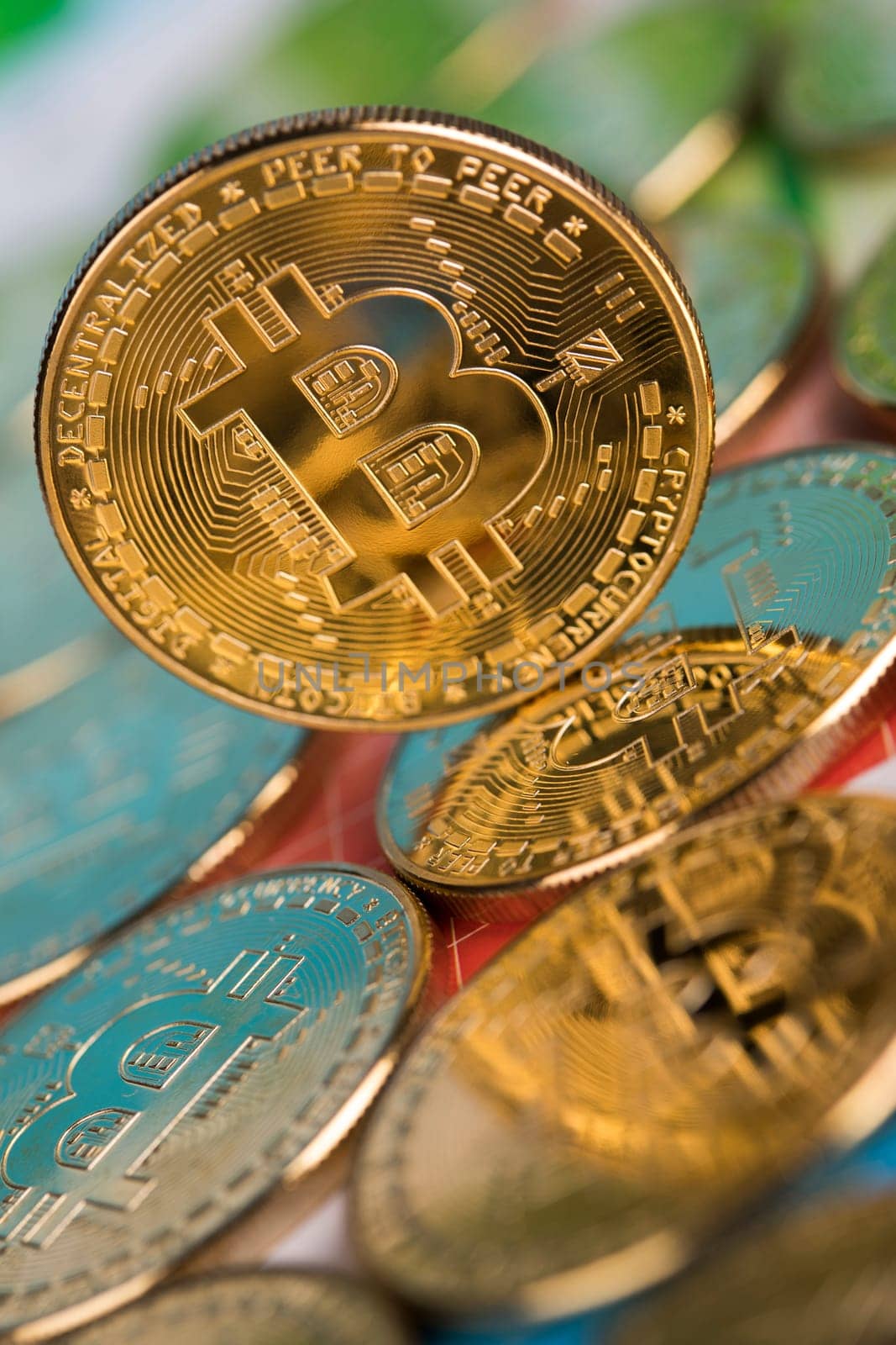 Bitcoin is a cryptocurrency and worldwide payment, technology concept