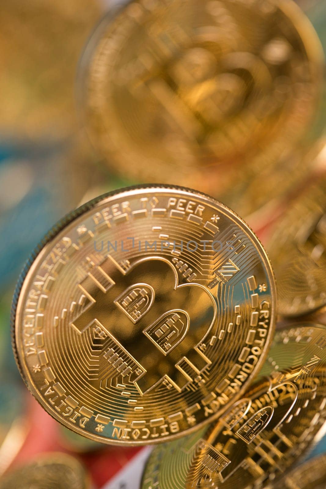Bitcoin is a cryptocurrency and worldwide payment, technology concept