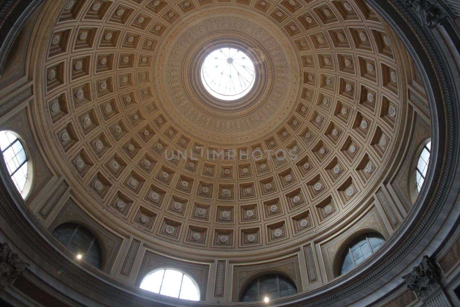 Vatican city, Vatican - MAYO 15, 2019: Ornate interior of Saint Peter's Basilica Dome in Vatican City, Rome.