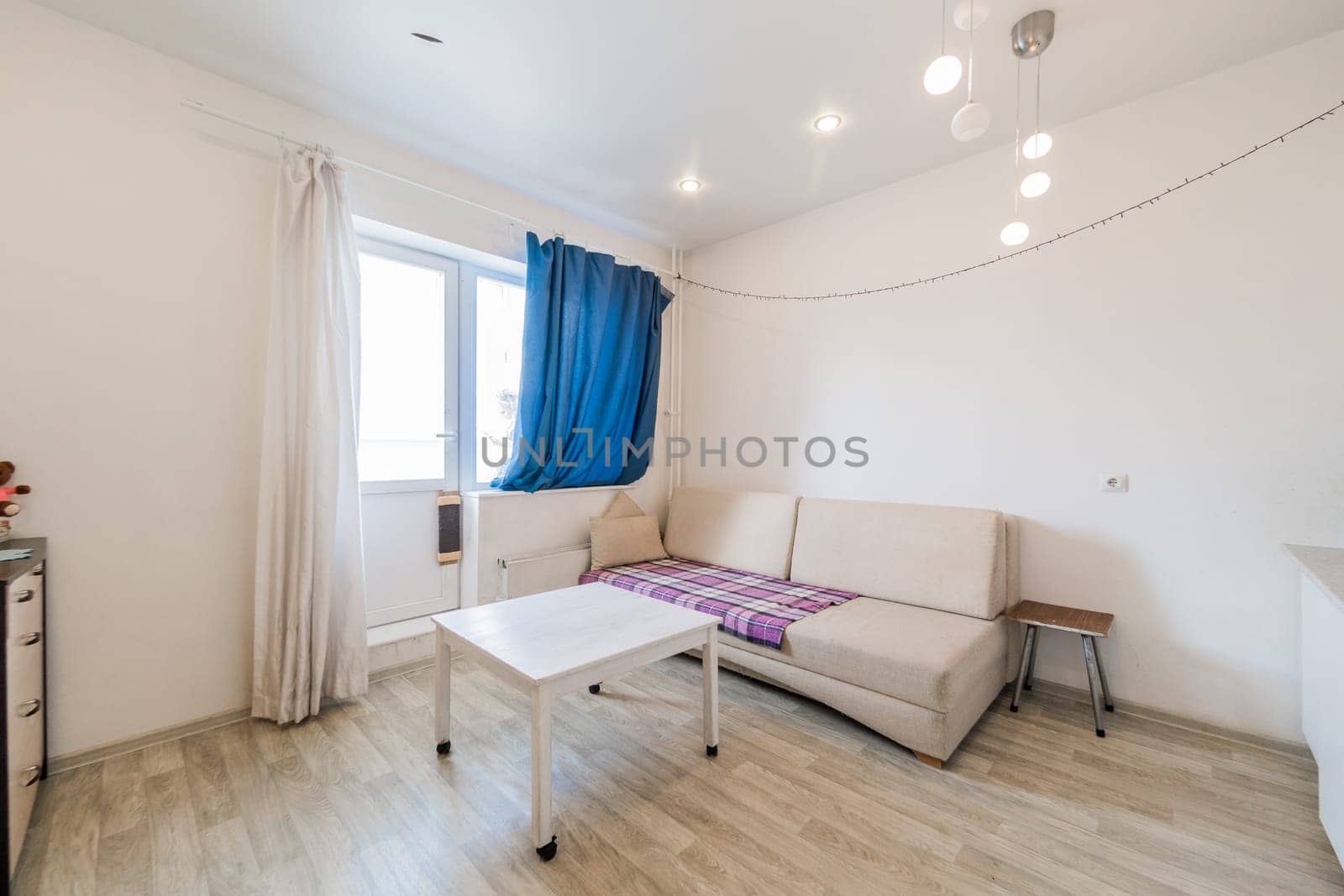 Russia, Moscow- September 05, 2019: interior room apartment modern bright cozy atmosphere. general cleaning, home decoration, preparation of house for sale