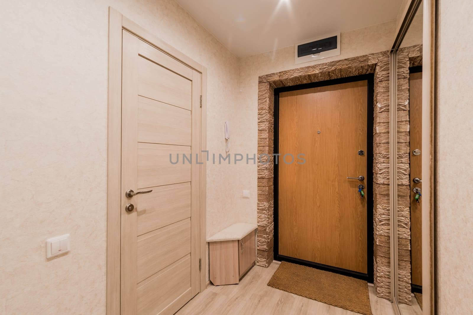 Russia, Moscow- September 05, 2019: interior room apartment modern bright cozy atmosphere. general cleaning, home decoration, preparation of house for sale