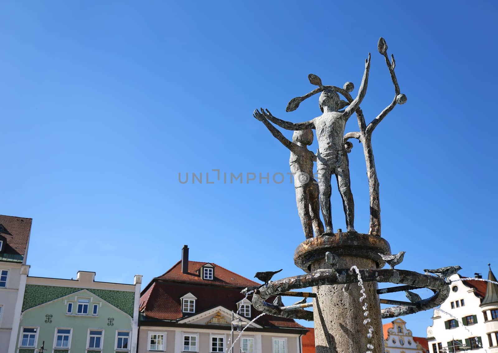 Kempten Baden-Württemberg/ Germany - 09 30 2019: Kempten is a city in Germany with many historical attractions