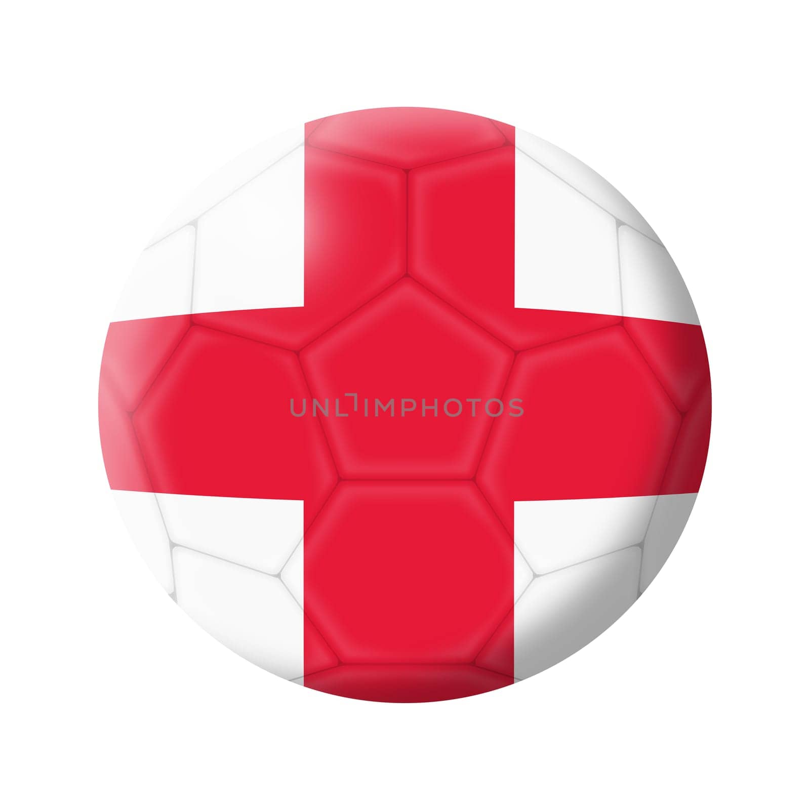 An England soccer ball football illustration isolated on white with clipping path