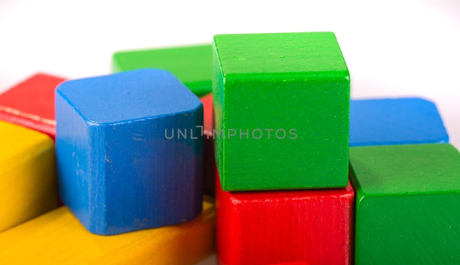 wooden toy - colorful bricks
