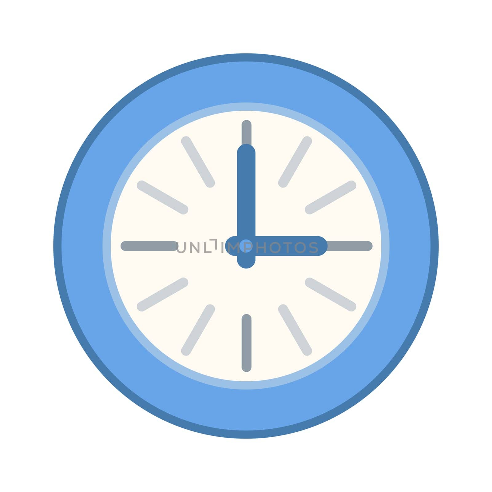Watch arrow and round dial stylized icon symbol