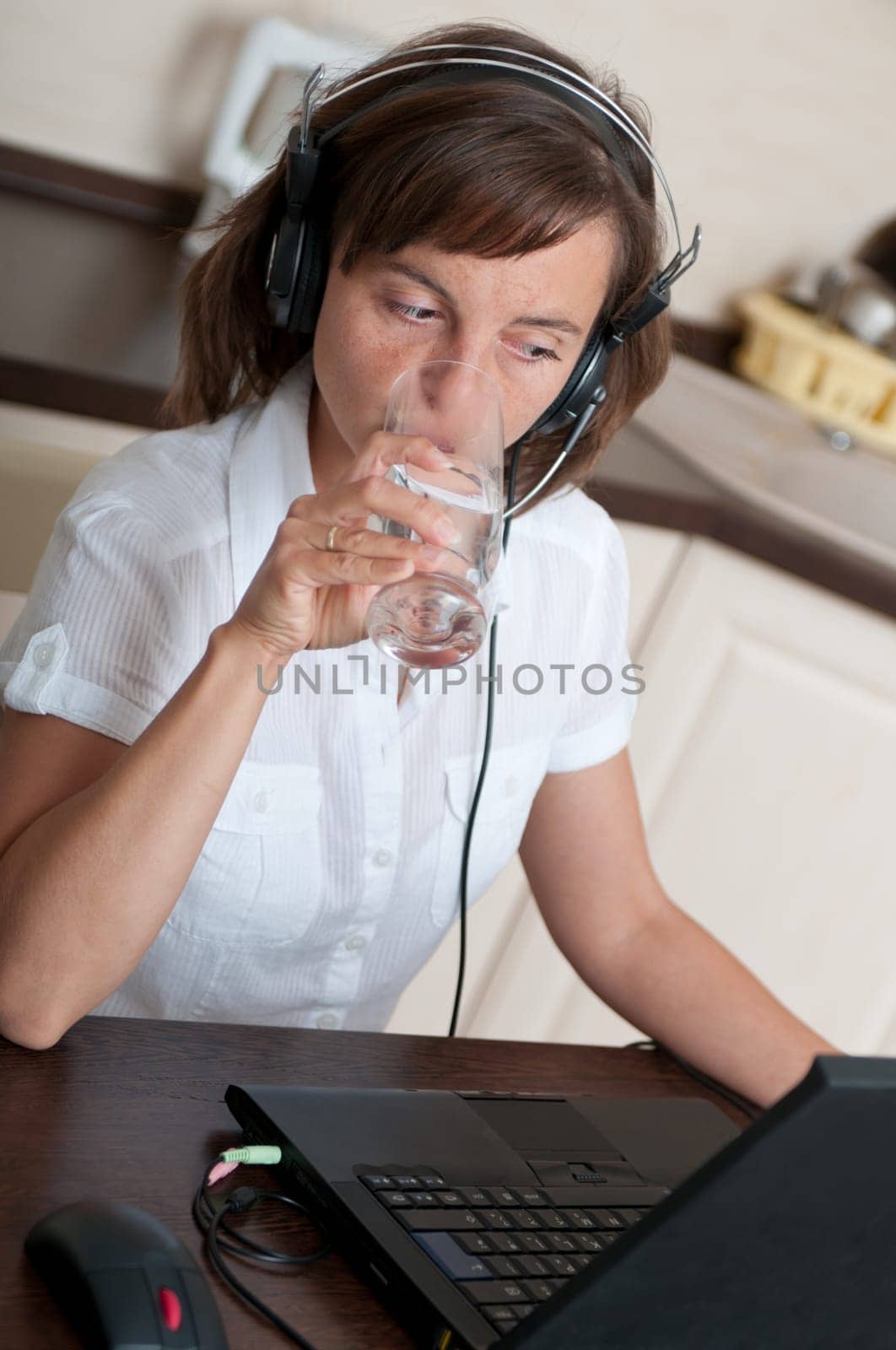 Drinking water at work