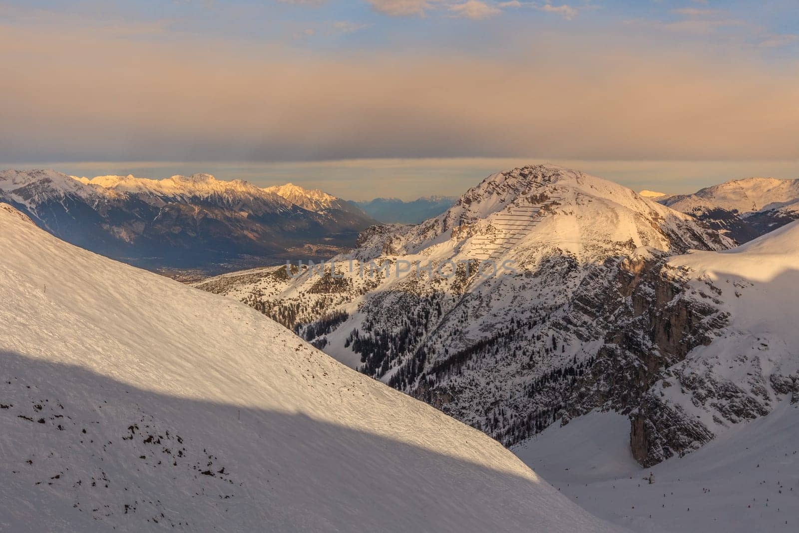 view of the ski region Axamer Lizum, Austria