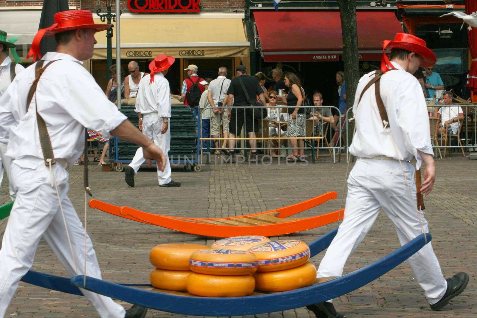 Alkmaar, The Netherlands  July 27th 2012: The weekly cheese market.