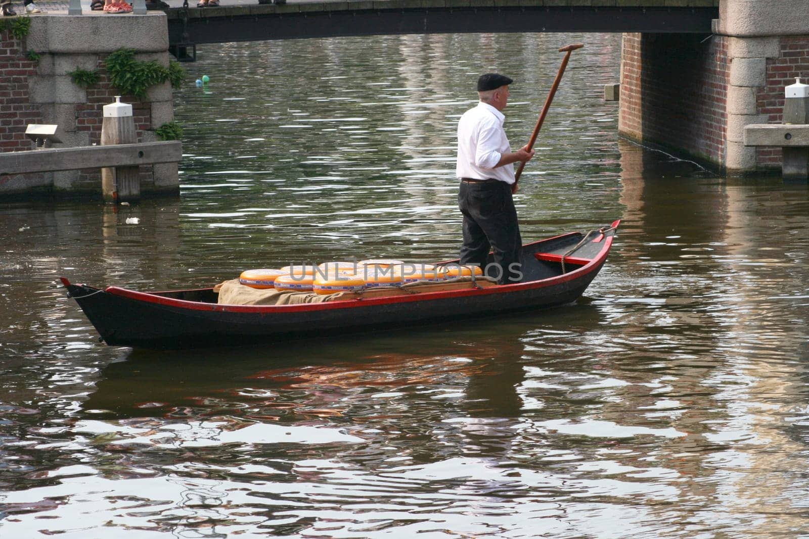 Alkmaar, The Netherlands  July 27th 2012: The weekly cheese market.