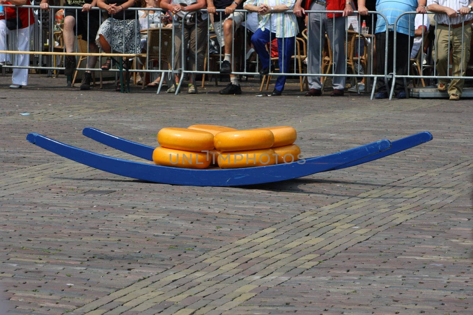 Alkmaar, The Netherlands  July 27th 2012: The weekly cheese market.
