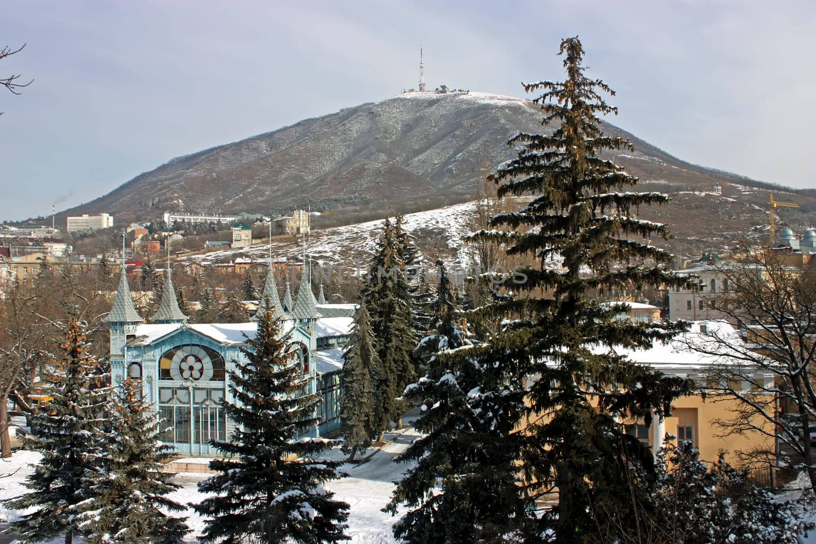 Tsvetnik Park of resort Pyatigorsk,Northern Caucasus,Russia.The official opening took place in 1901.