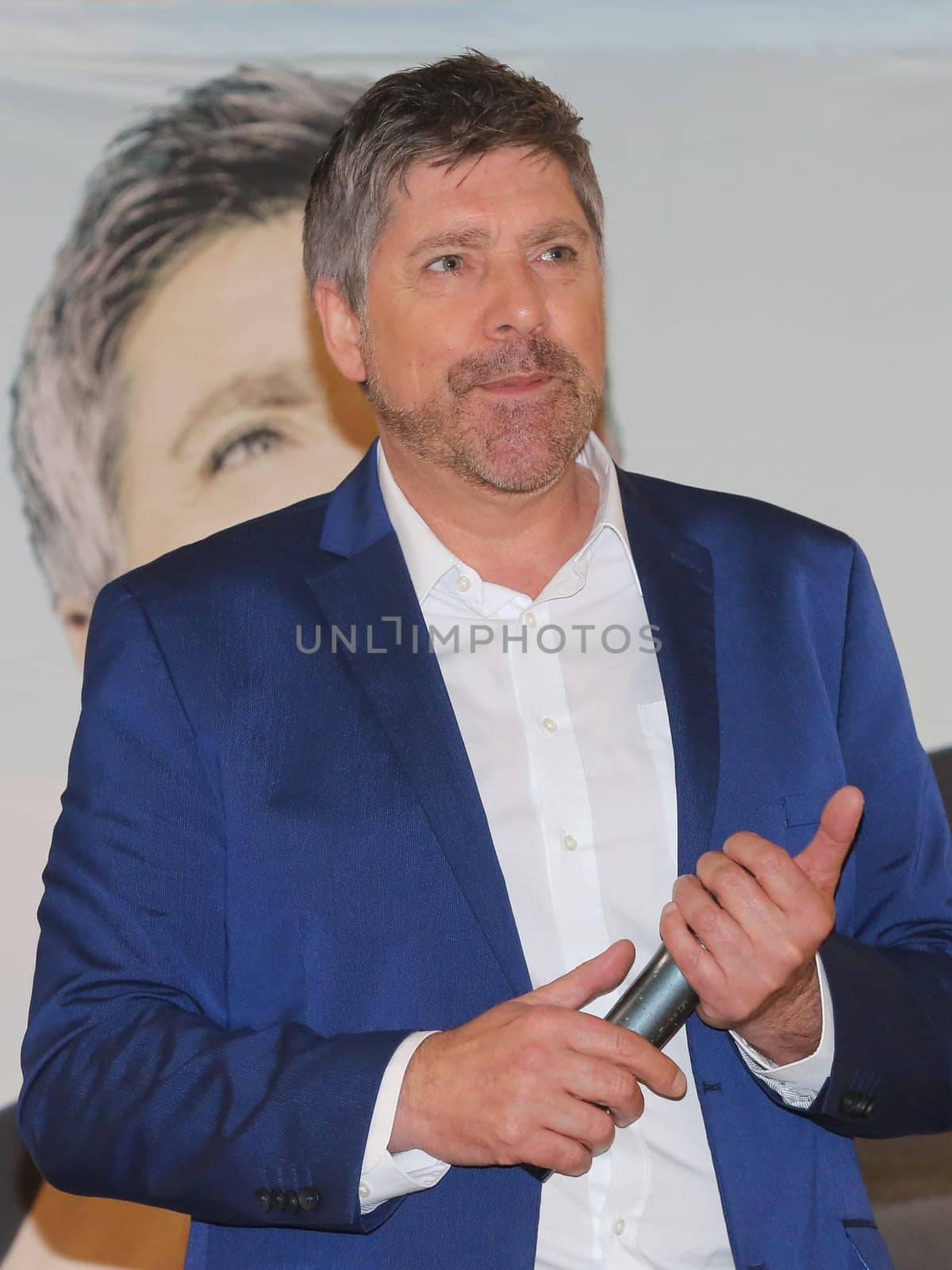 Singer Christian Lais on his promotional tour on January 18, 2020 in Magdeburg