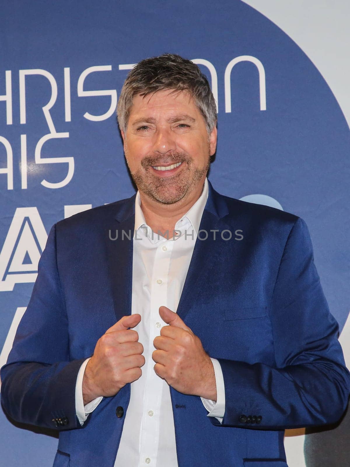 Singer Christian Lais on his promotional tour on January 18, 2020 in Magdeburg