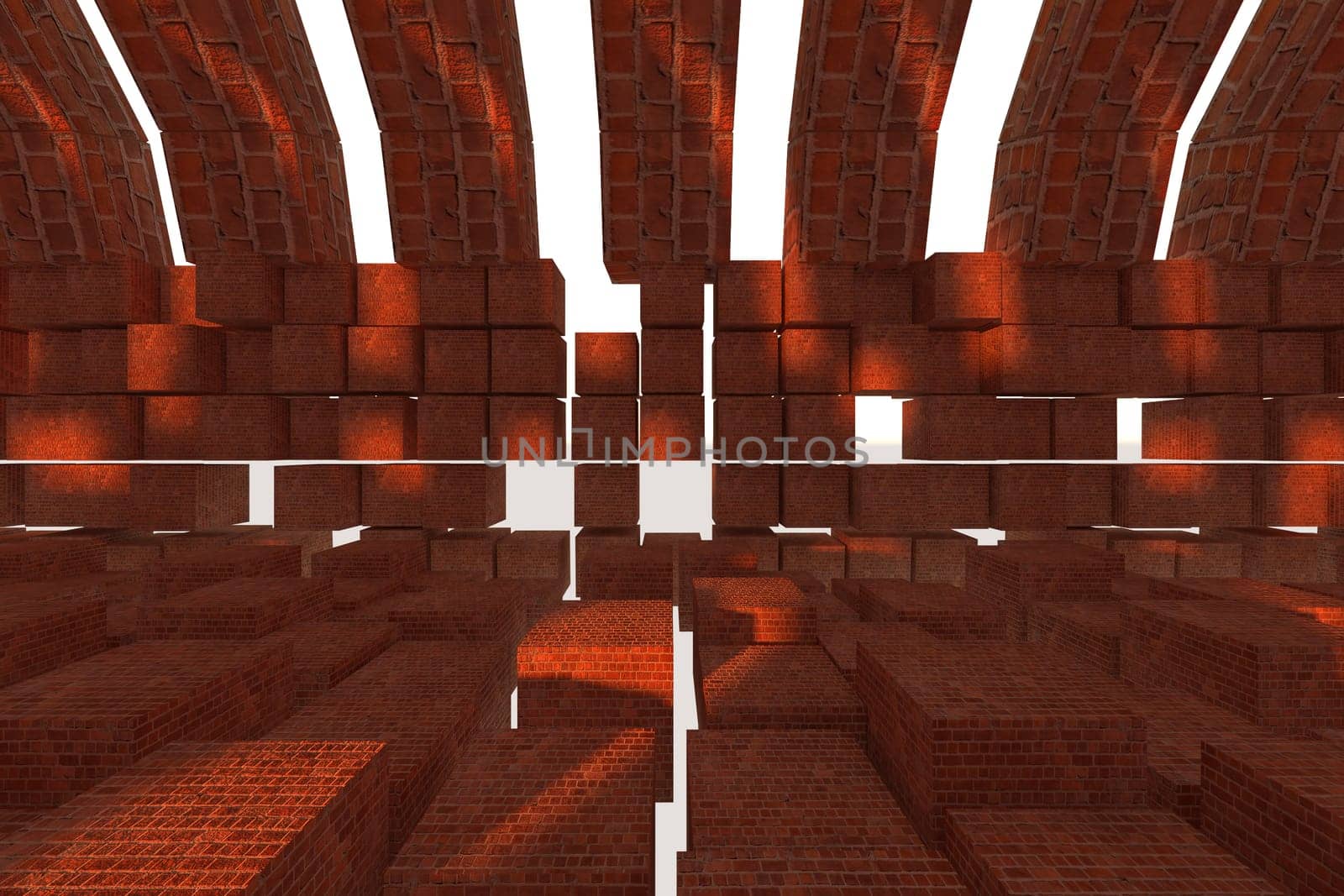 3d rendering of backgrounds abstract. 3d illustration of simple Geometric
