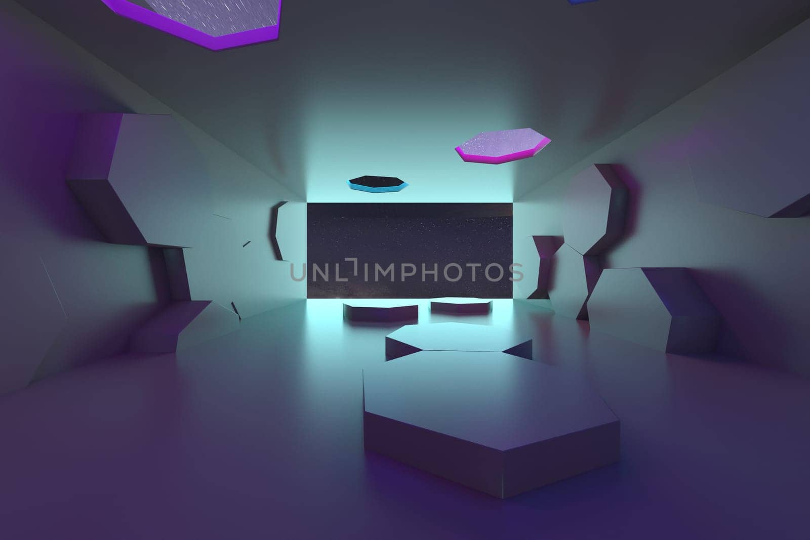 3d rendering of backgrounds abstract. 3d illustration of simple Geometric