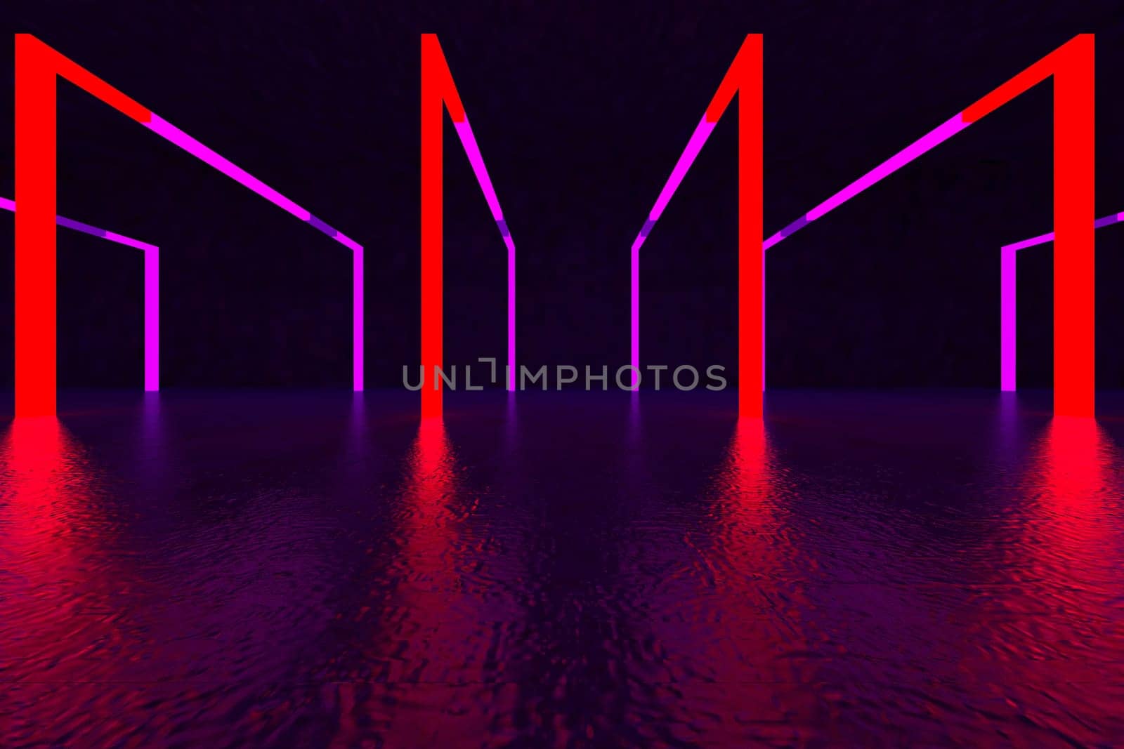 3d rendering of backgrounds abstract. 3d illustration of simple Geometric. Colorful illumination