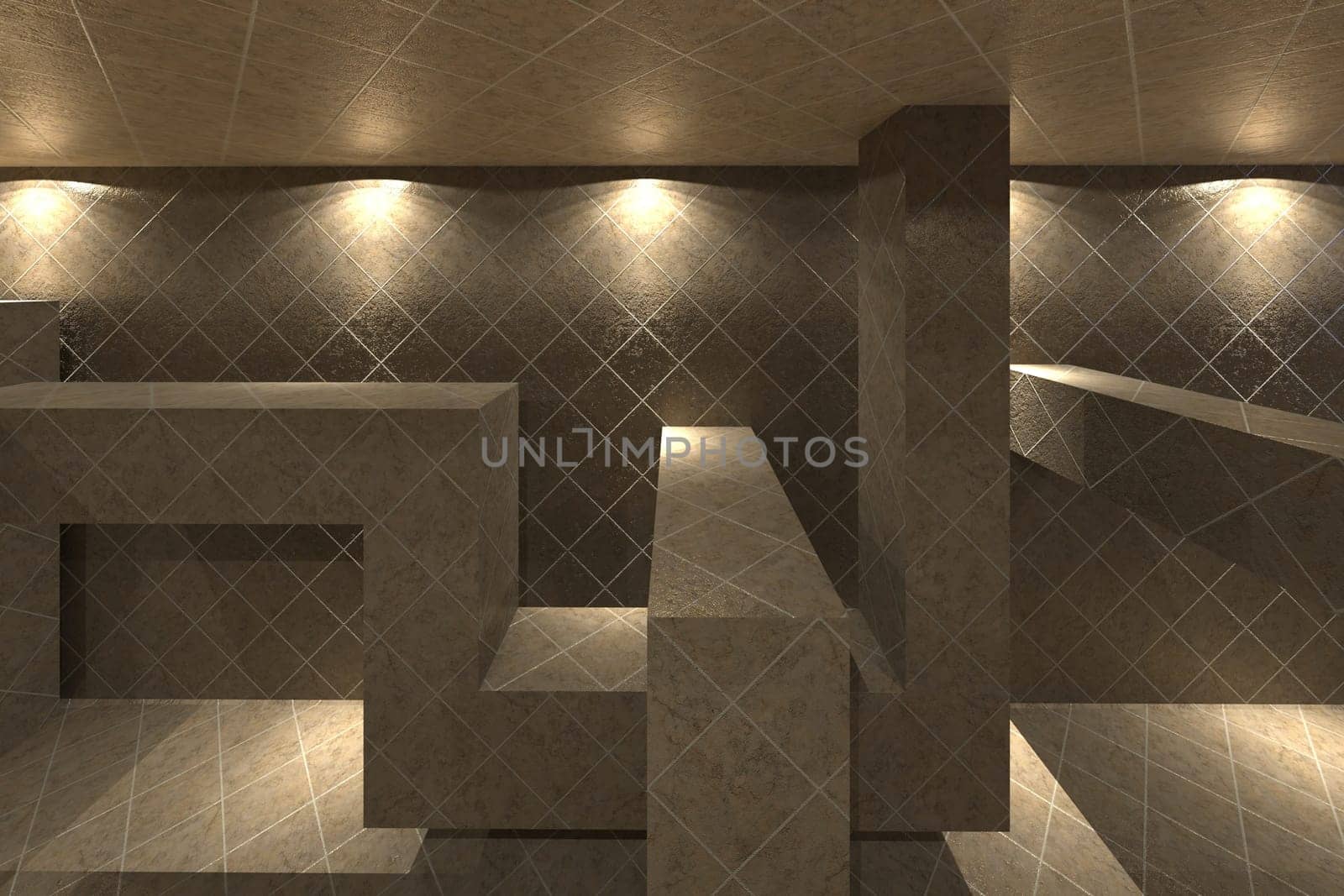 3d rendering of backgrounds abstract. 3d illustration of simple Geometric