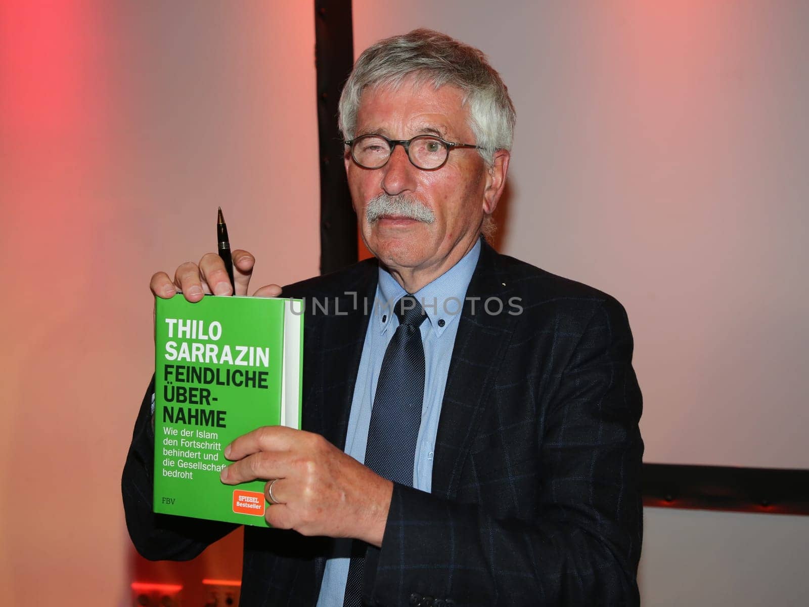 Thilo Sarrazin german SPD politician at a book reading on April 29, 2019 in Magdeburg Saxony Anhalt