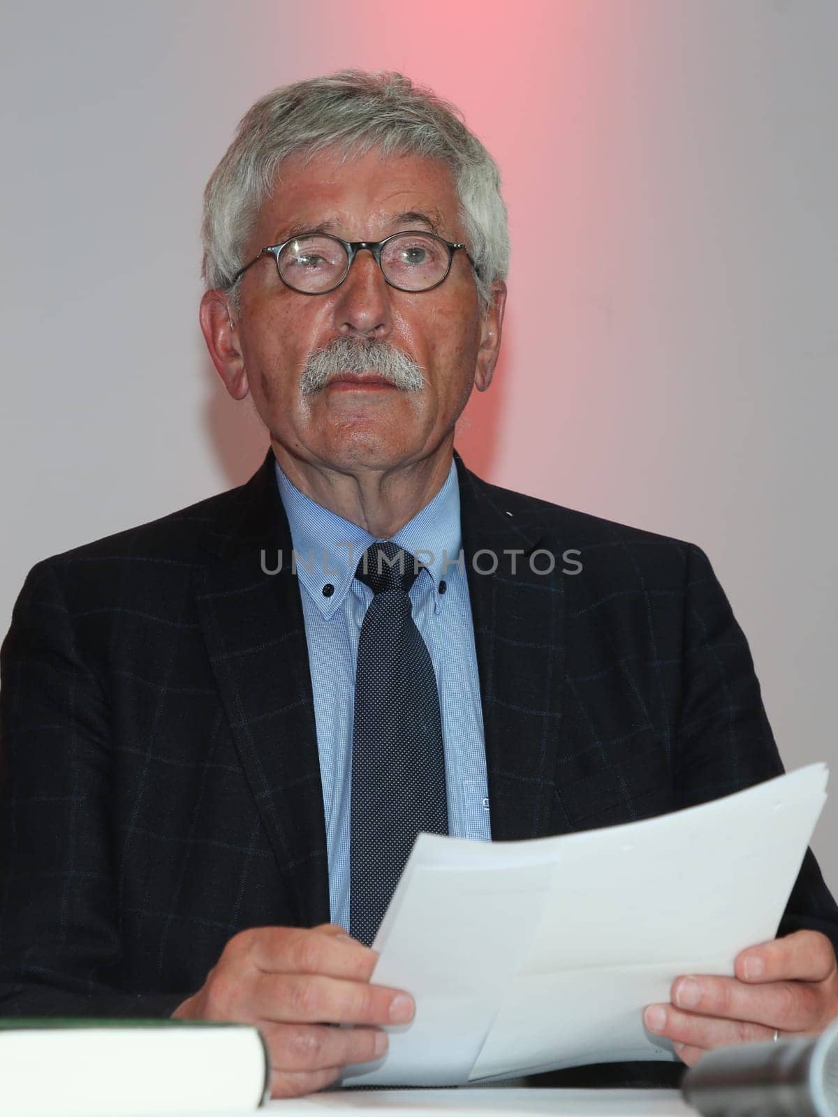 Thilo Sarrazin german SPD politician at a book reading on April 29, 2019 in Magdeburg Saxony Anhalt