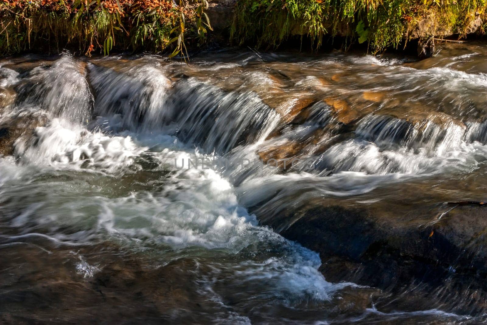 Image of the Podkumok River in the mountains of the North Caucasus,Russian Federation.