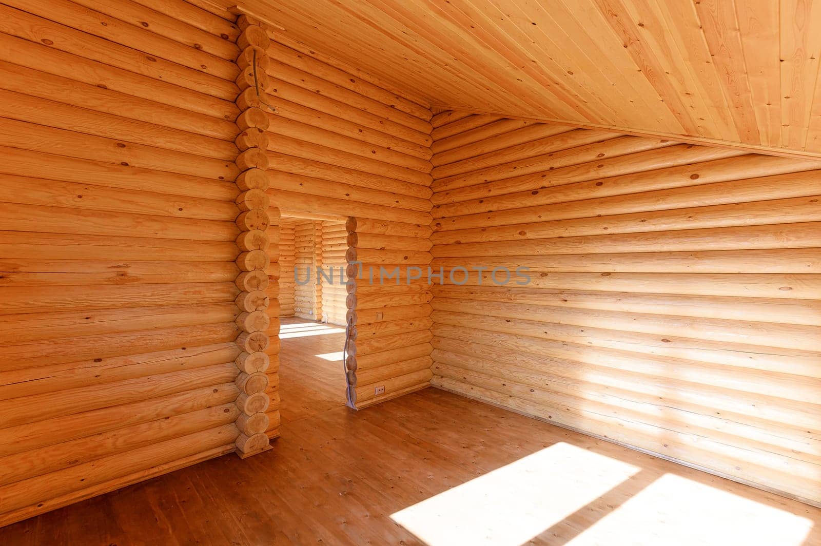 Russia, Moscow- September 10, 2019: interior room apartment modern bright cozy atmosphere. beautiful designer country house with wooden elements