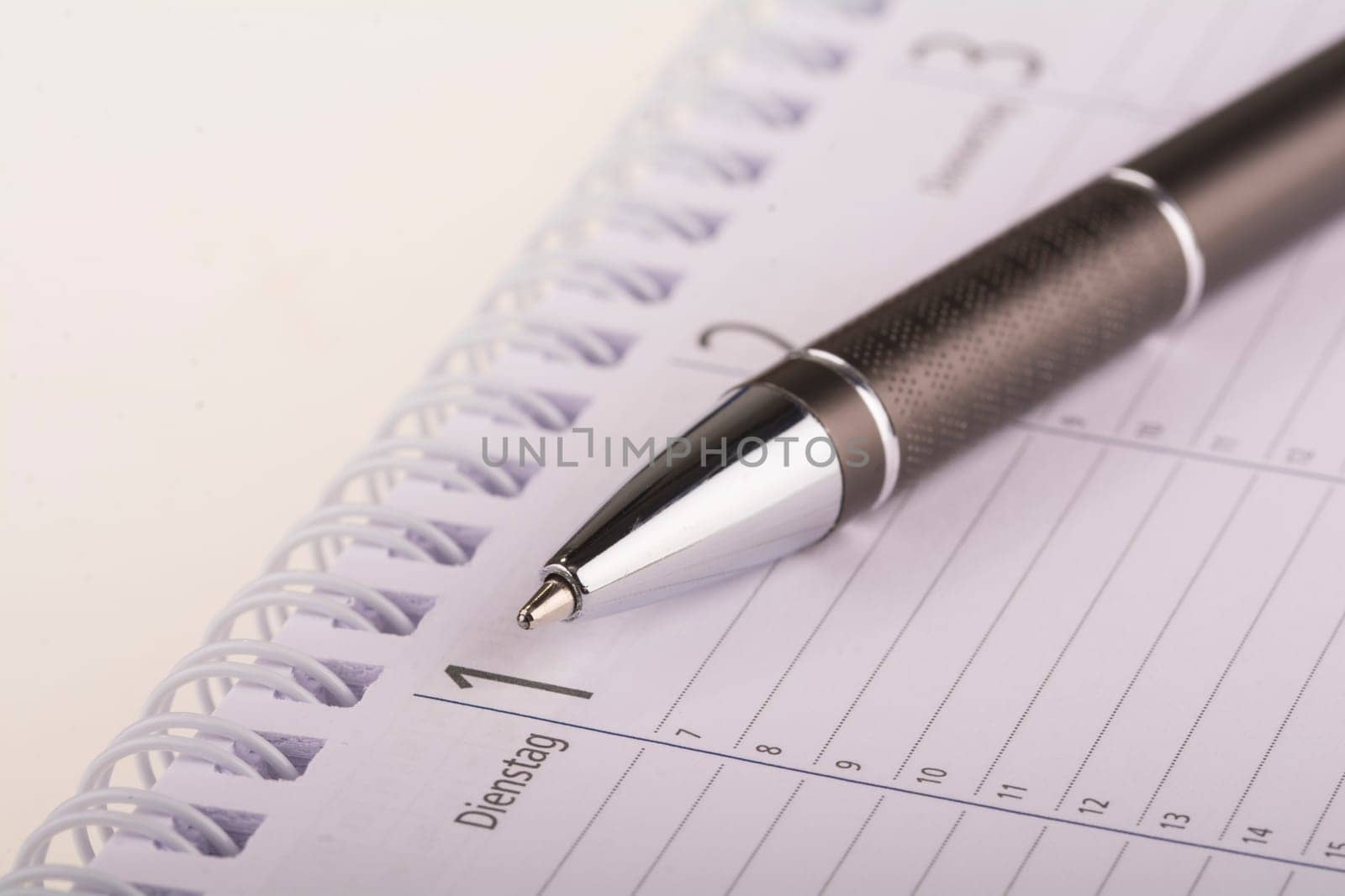 an Organlizer and a pen