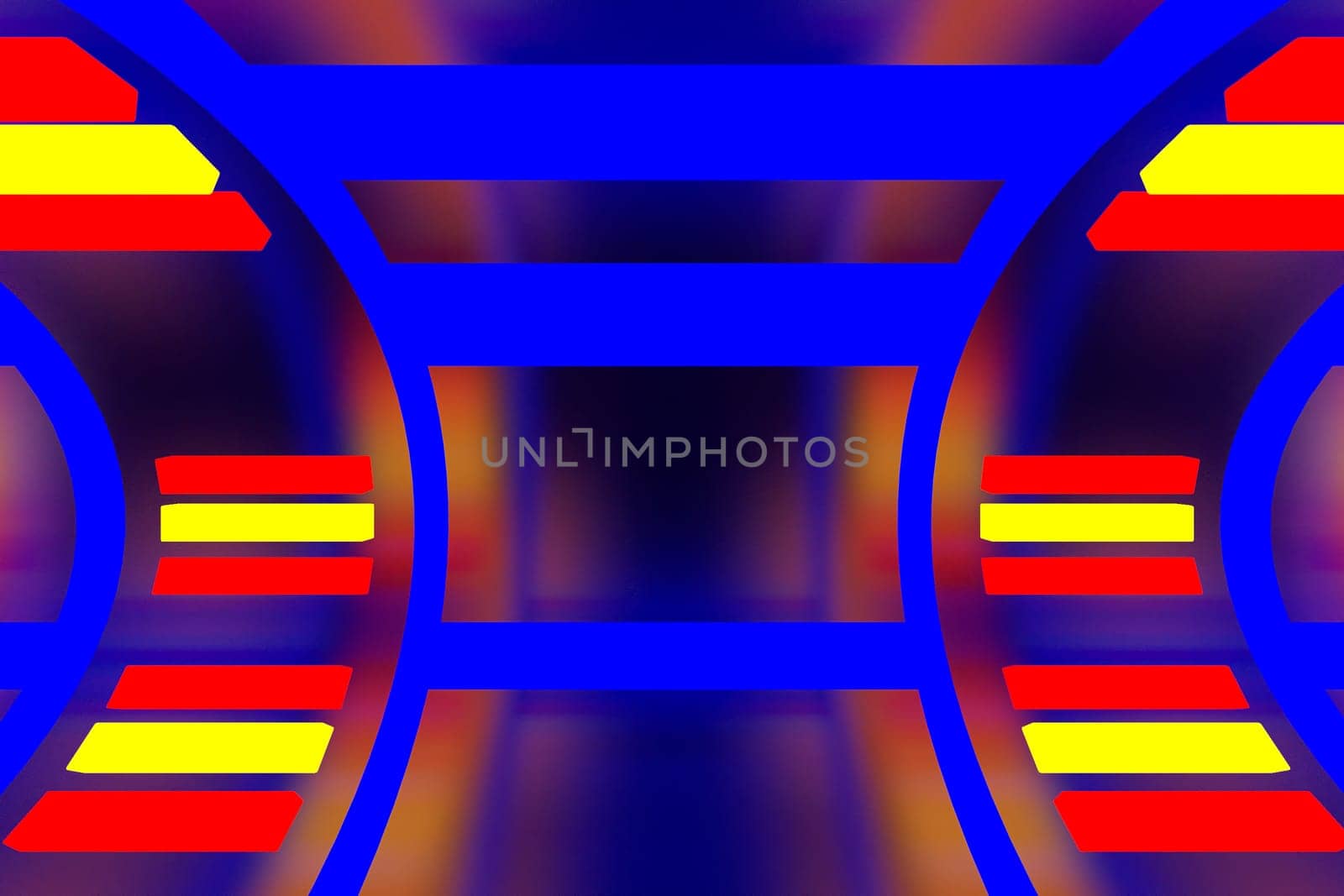 3d rendering of backgrounds abstract. 3d illustration of simple Geometric. Colorful illumination