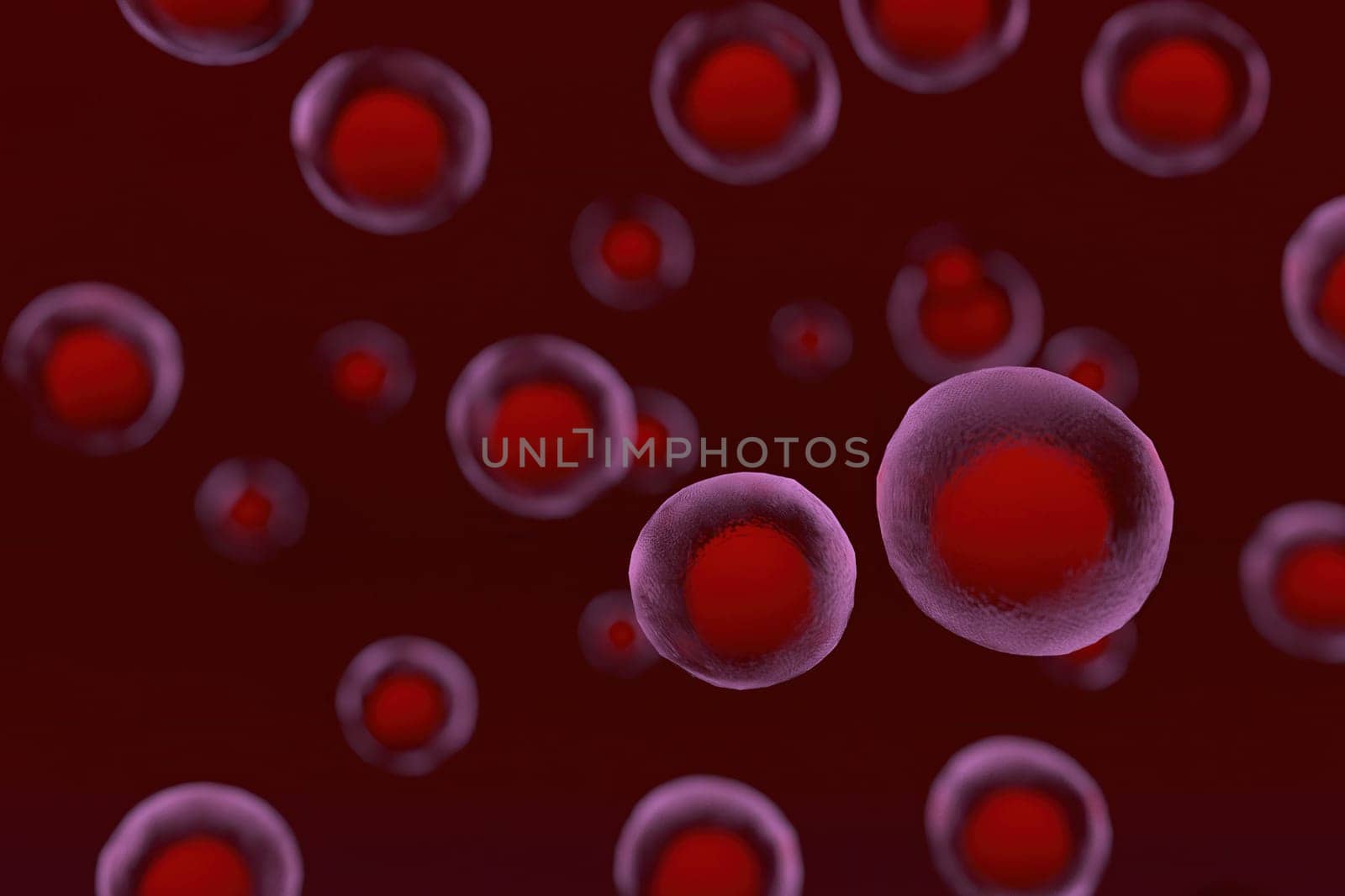 3d rendering of Cell biology deals with the smallest unit of life.
