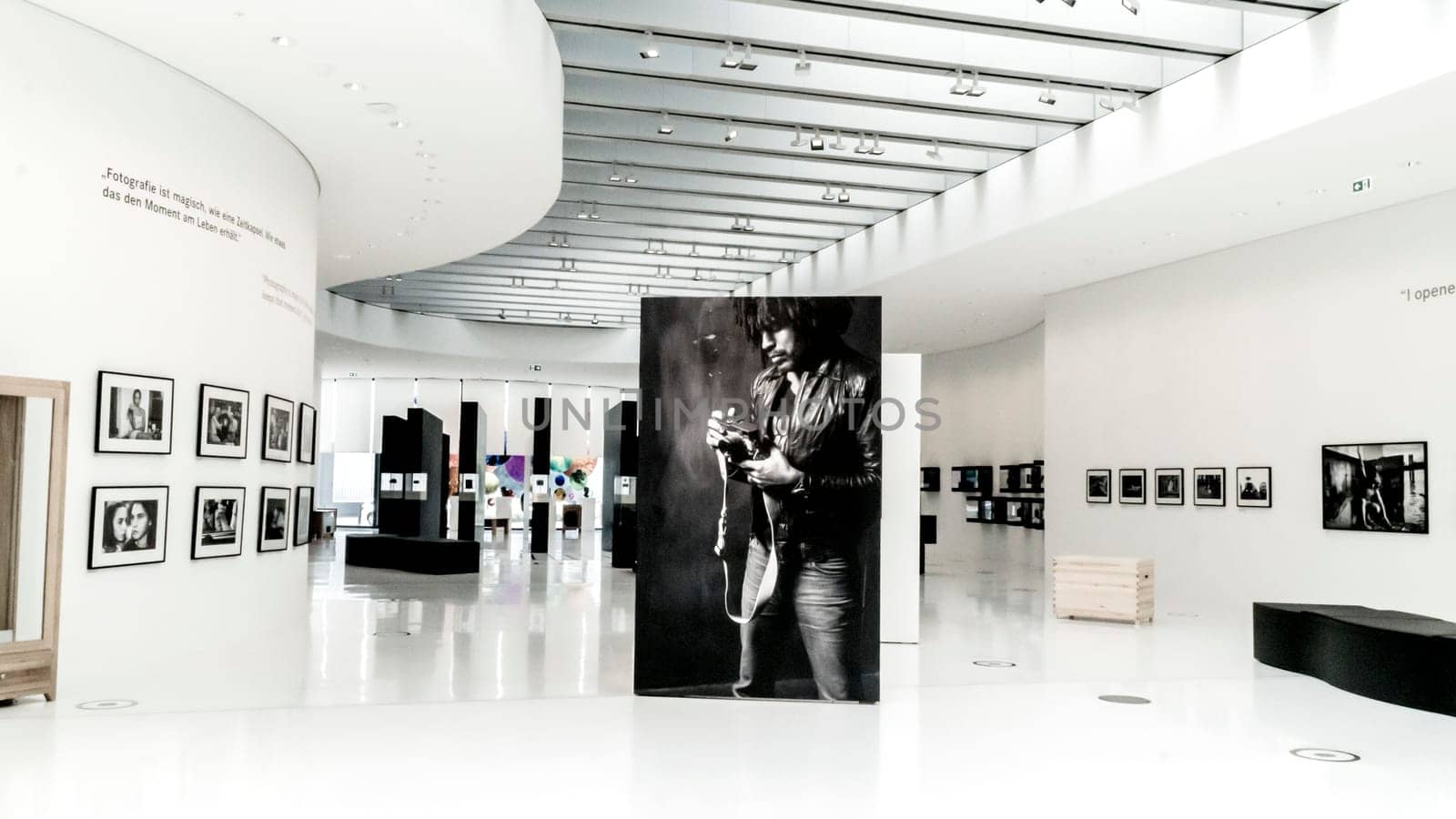 GERMANY, WETZLAR, 06 JULY 2019, Headquarters of the Leica Camera Company, opened in 2014, interior galleries
