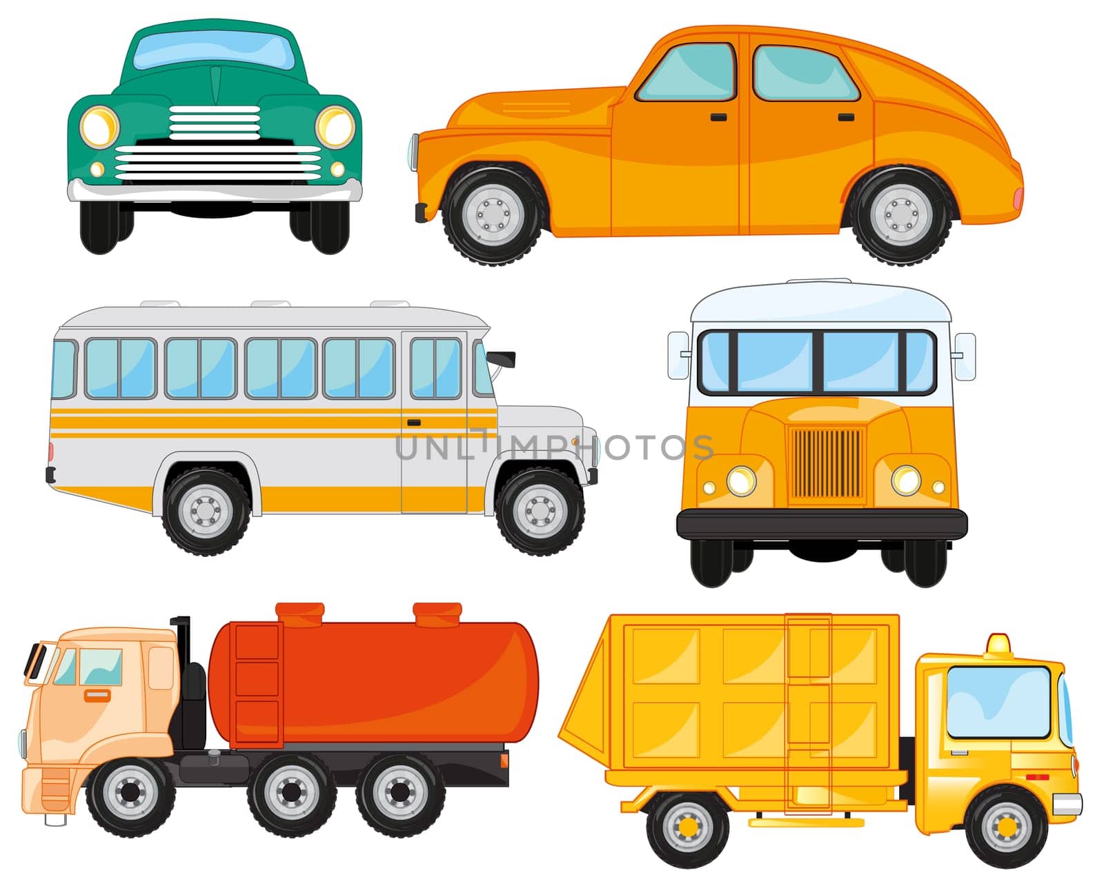 Cars,buses and other transport facilities of the special purpose