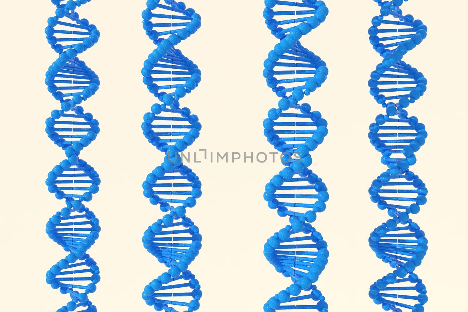 3d rendering of DNA (deoxyribonucleic acid) structure, 3d illustration.