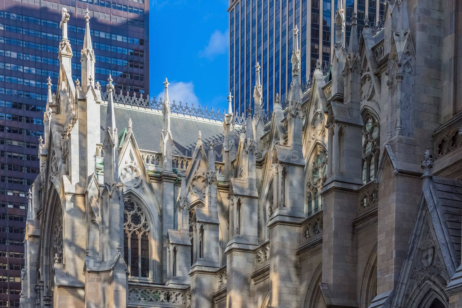 St. Patrick's Cathedral one of main one of the main Manhattan Landmarks in New York City USA