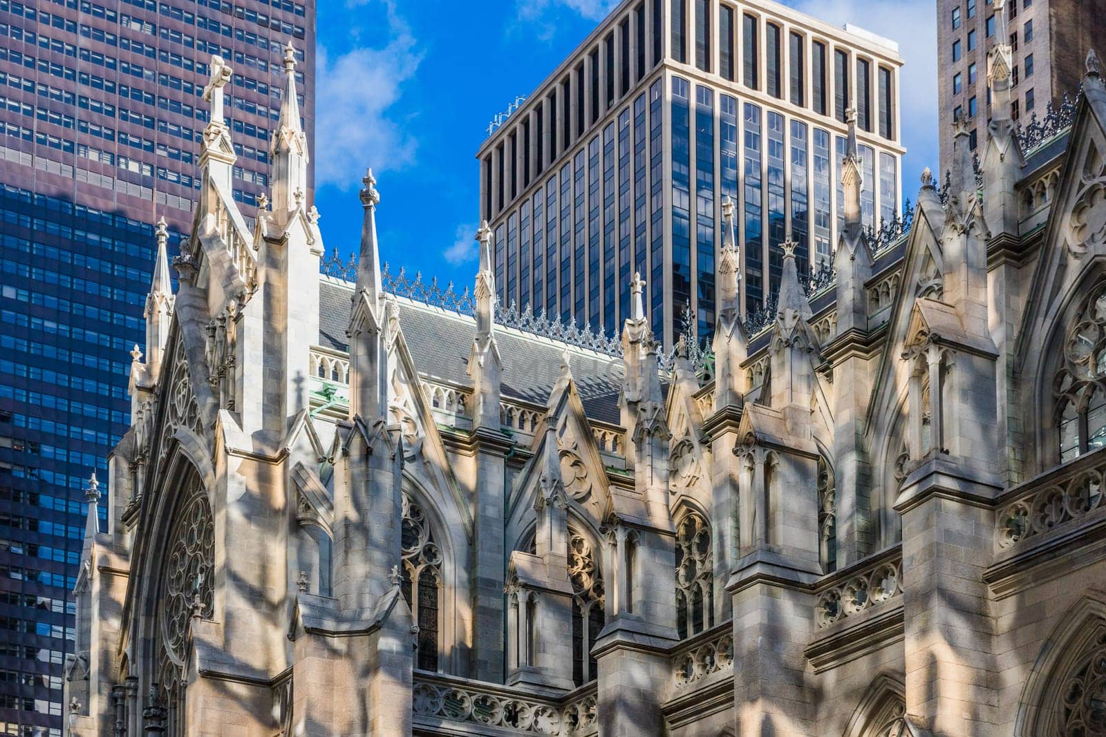 St. Patrick's Cathedral one of main one of the main Manhattan Landmarks in New York City USA