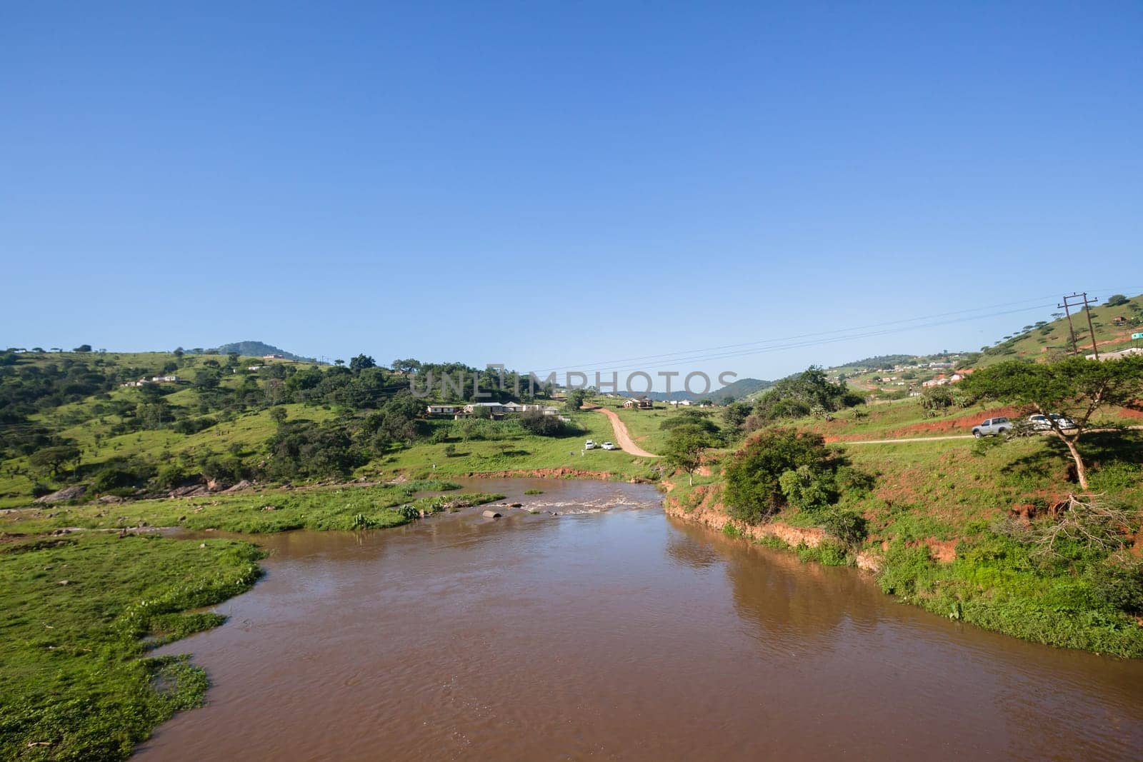 River valley water rapids scenic valley summer landscape